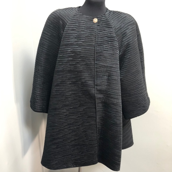 George F Couture Black Swing Evening Jacket - S - Picture 1 of 6